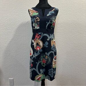 BODEN 100% Cotton Floral Classic Midi Sleeveless Dress Perfect for any Occasion
